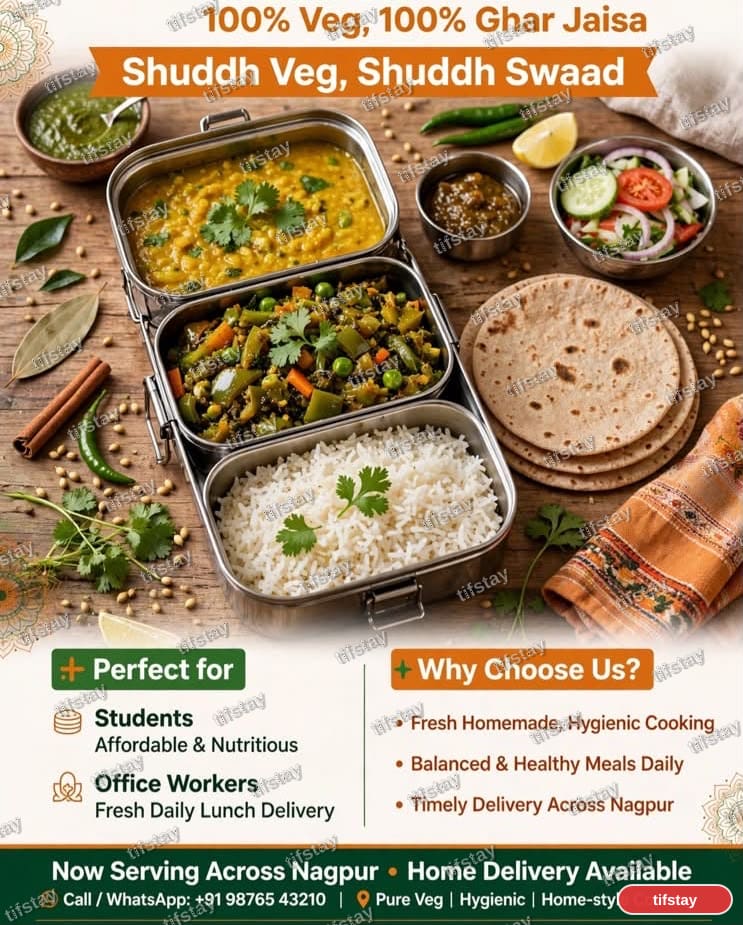 Sai Food & Tiffin services, tiffin service in Panjari farm, Nagpur
